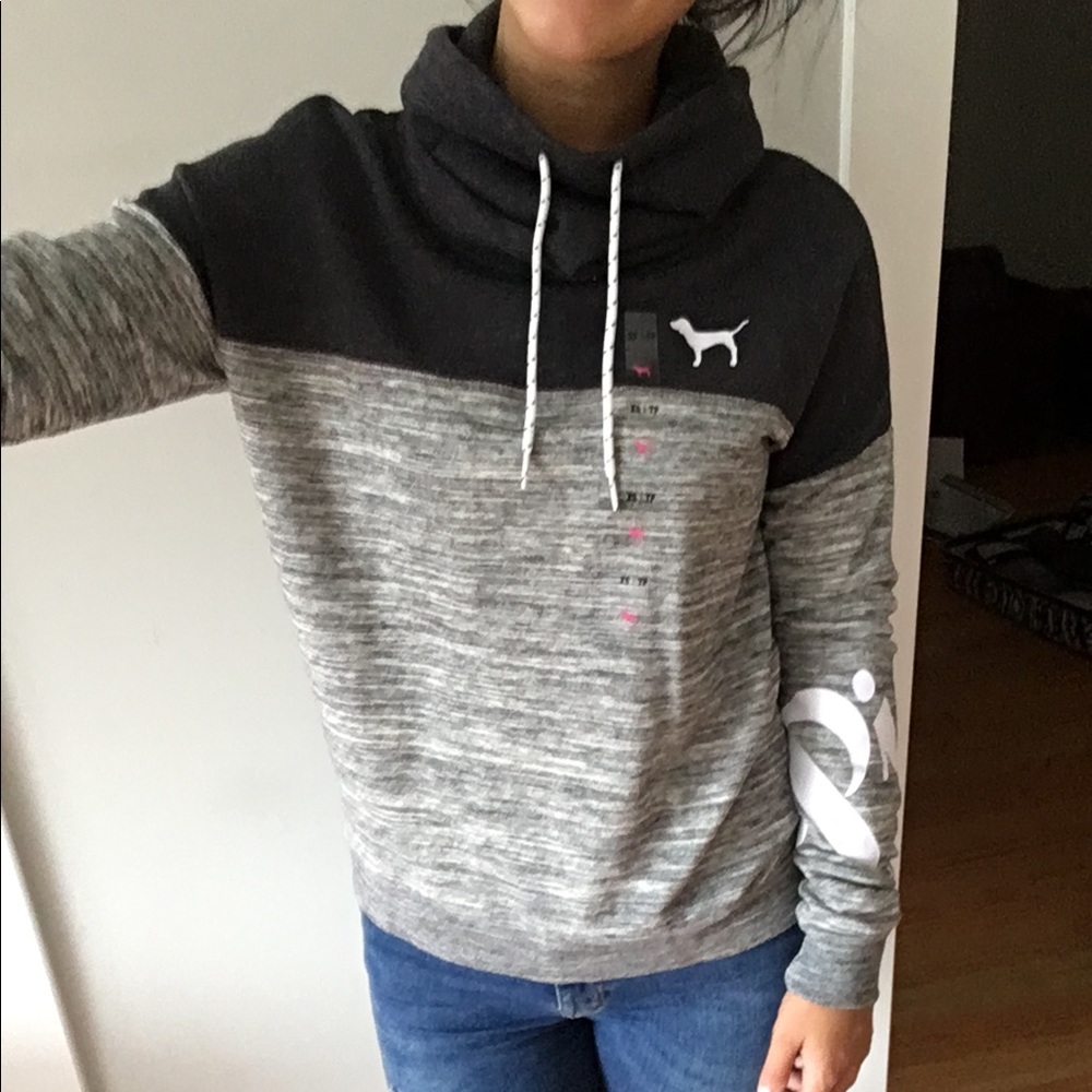 NWT VS Pink cowl neck hoodie